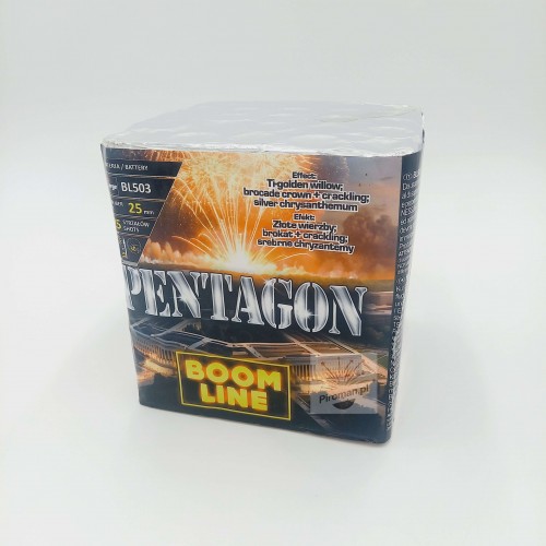 Wyrzutnia Pentagon BL503 Jorge – 36 strzałów 25 mm fajerwerki Piroman.pl