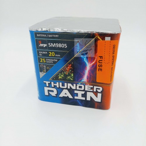 Wyrzutnia Thunder Rain SM9805 Jorge 25 strzałów 20 mm fajerwerki | Piroman.pl