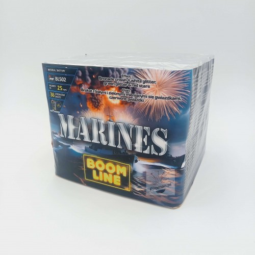 Wyrzutnia Marines BL502 Jorge – 36 strzałów 25 mm fajerwerki Piroman.pl