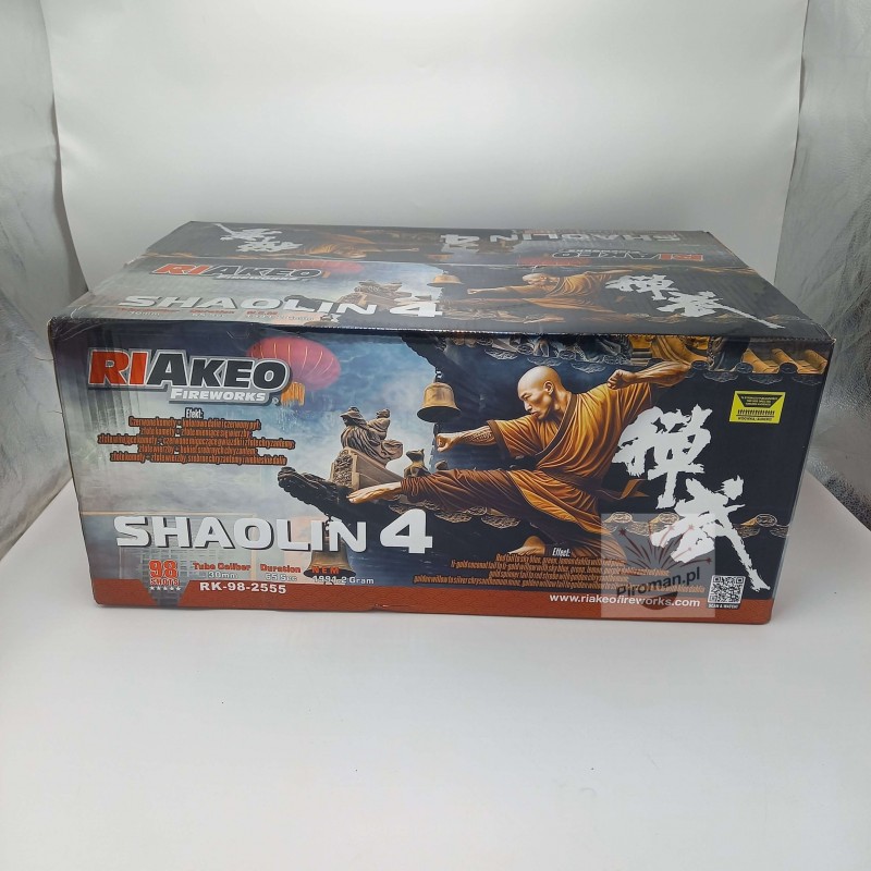 Wyrzutnia Shaolin 4 RK-98-2555 Riakeo 98 strzałów 30 mm fajerwerki
