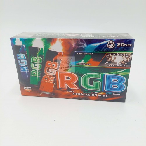 Fontanny RGB Colour and Crackling F3CC Klasek – 3 sztuki fajerwerki Piroman.pl