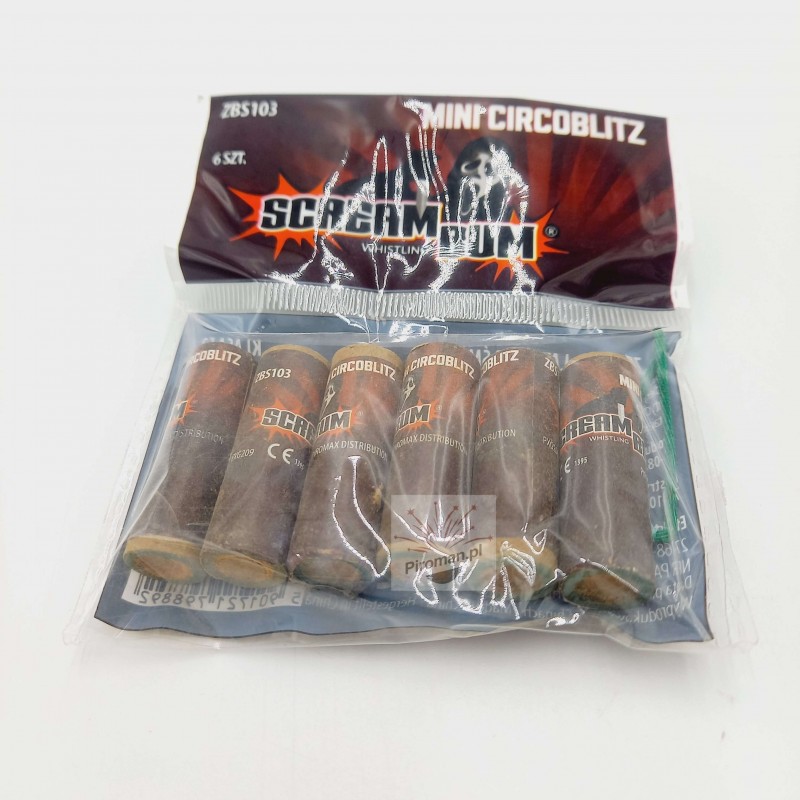 Bączki Circoblitz Mini Scream Bum ZBS103 Zom Bum – opakowanie 6 sztuk