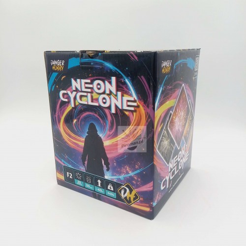 Wyrzutnia Neon Cyclone PC2W2 Pyro Cartel – 25 strzałów 30 mm, neonowe efekty | Piroman.pl