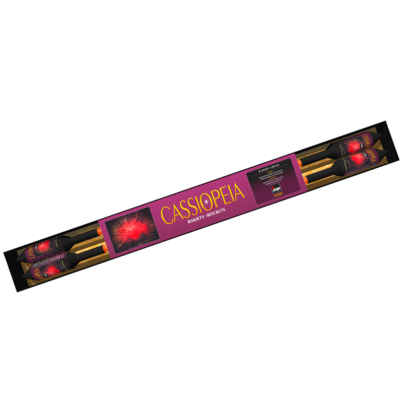 Rakiety Cassiopeia N3501 Jorge – 4 sztuki rakiet fajerwerki | Piroman.pl