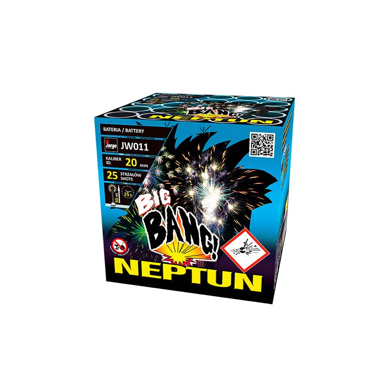 Wyrzutnia Neptun JW011 Jorge – 25 strzałów 20 mm fajerwerki | Piroman.pl