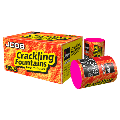 Fontanny Crackling Fountains JC08 Jorge 6 sztuk fajerwerki | Piroman.pl