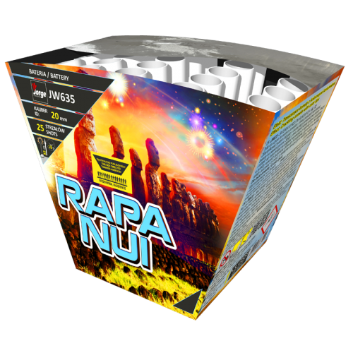 Wyrzutnia kątowa Rapa Nui JW635 Jorge 25 strzałów 20 mm fajerwerki | Piroman.pl