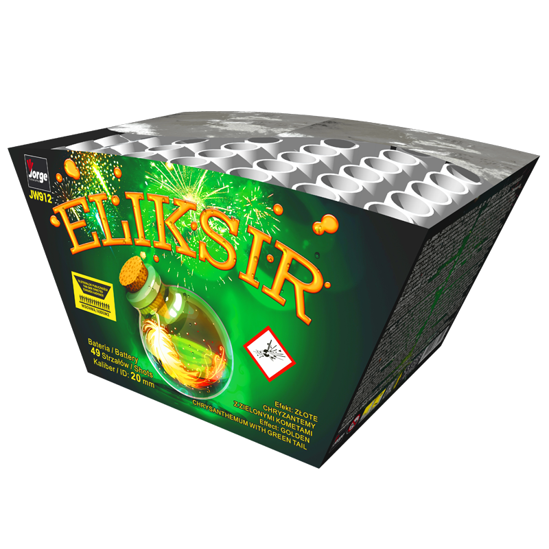 Wyrzutnia kątowa Eliksir JW912 Jorge 49 strzałów 20 mm fajerwerki | Piroman.pl