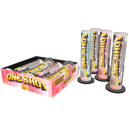 Single Shoty One Shot JB10 Jorge – 4 sztuki fajerwerki | Piroman.pl