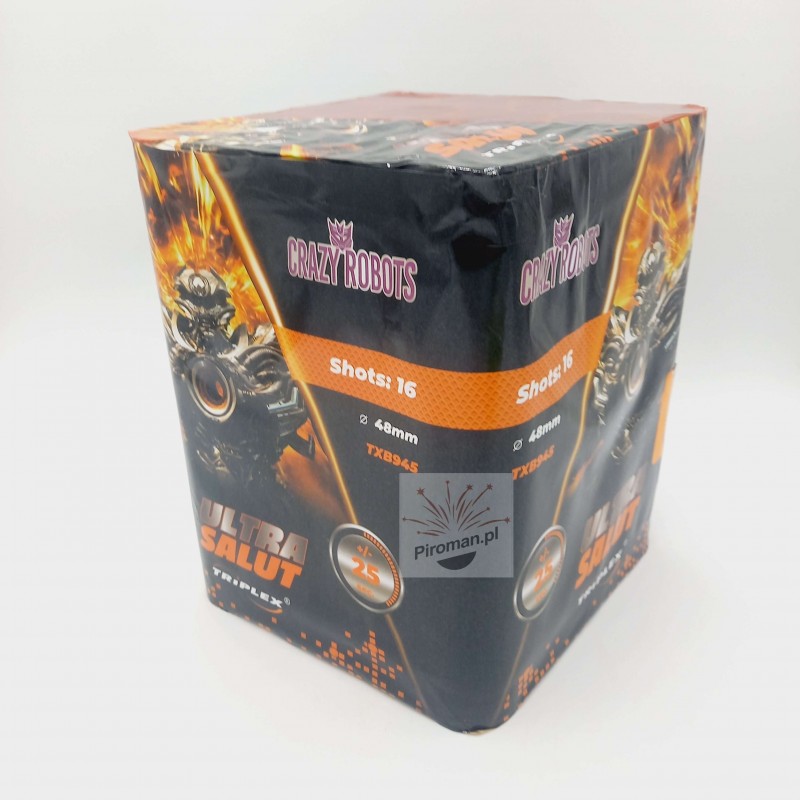 Wyrzutnia Ultra Salute TXB945 Triplex 16 strzałów 48 mm fajerwerki | Piroman.pl