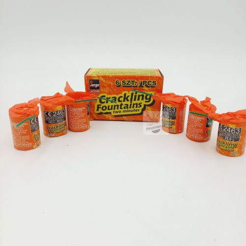 Fontanny Crackling Fountains JC08 Jorge 6 sztuk fajerwerki | Piroman.pl