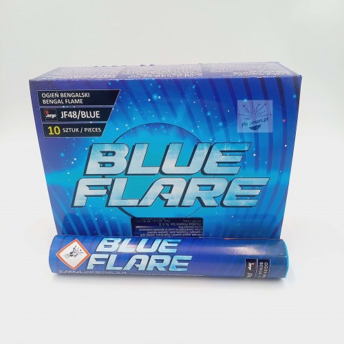 Ogień bengalski JF48/BLUE Jorge – niebieska raca na lont