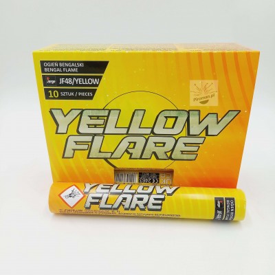 Ogień bengalski JF48/YELLOW Jorge – żółta raca na lont