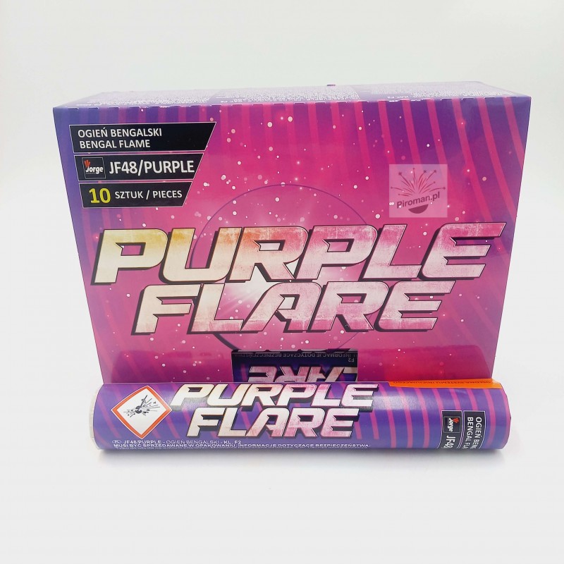 Ogień bengalski JF48/PURPLE Jorge – fioletowa raca na lont