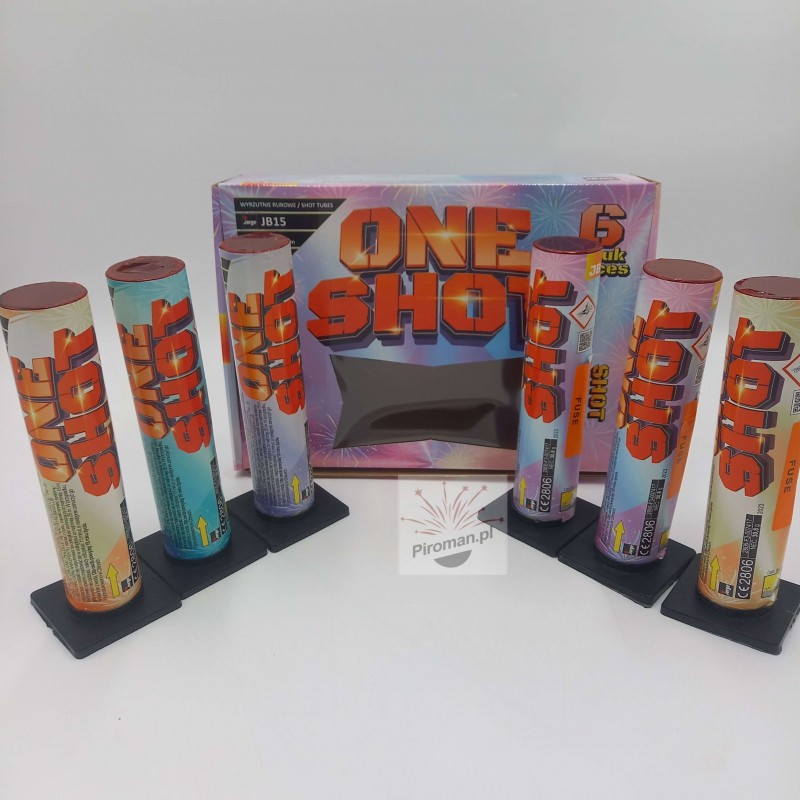 Single Shoty One Shot JB15 Jorge – 6 sztuk fajerwerki | Piroman.pl