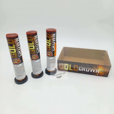 Single Shot XL GOLD CROWN CLE5006 SrPyro – 3 sztuki 30 mm