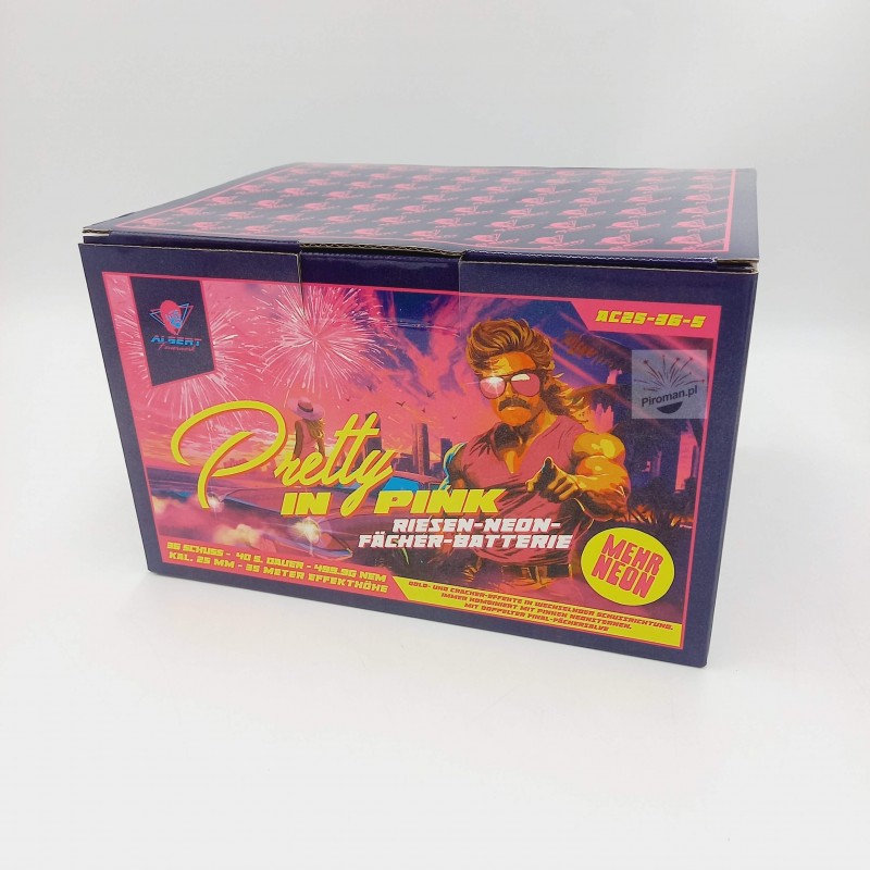Wyrzutnia Pretty in Pink AC25-36-5 Albert – bateria 36 strzałów 25 mm
