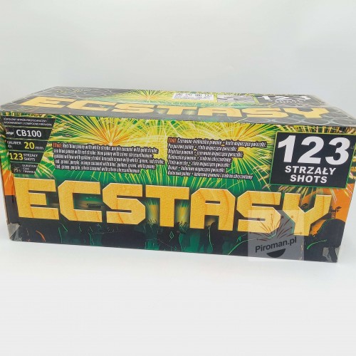 Wyrzutnia Ecstasy CB100 Jorge 123 strzały 20 mm – fajerwerki