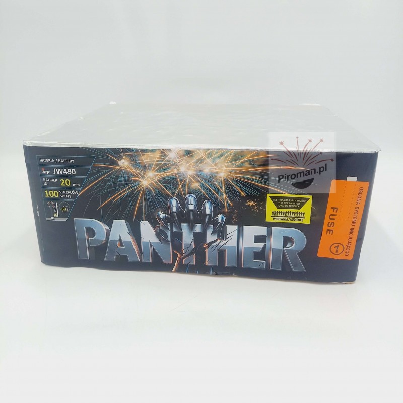 Wyrzutnia Panther JW490 Jorge 100 strzałów 20 mm – mieszana bateria fajerwerków