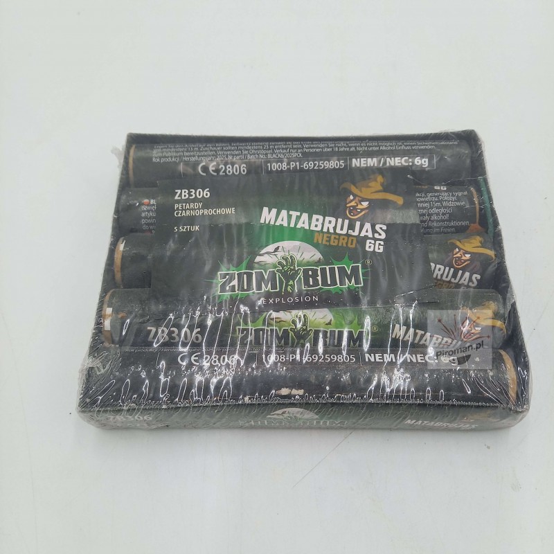 Petardy Matabrujas Negro 6G ZB306 ZomBom 5 sztuk