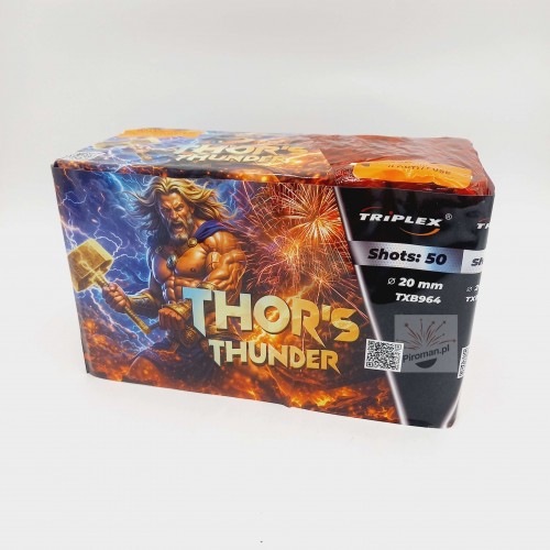 Wyrzutnia Thor's Thunder TXB964 Triplex 50 strzałów 20 mm – bateria fajerwerków