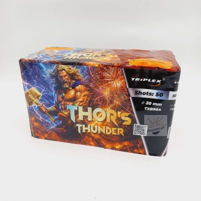 Wyrzutnia Thor's Thunder TXB964 Triplex 50 strzałów 20 mm – bateria fajerwerków