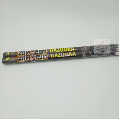 Rzymskie ognie Bazooka 2.5 Crackling ZB363 Zom Bum 2 sztuki 25 mm