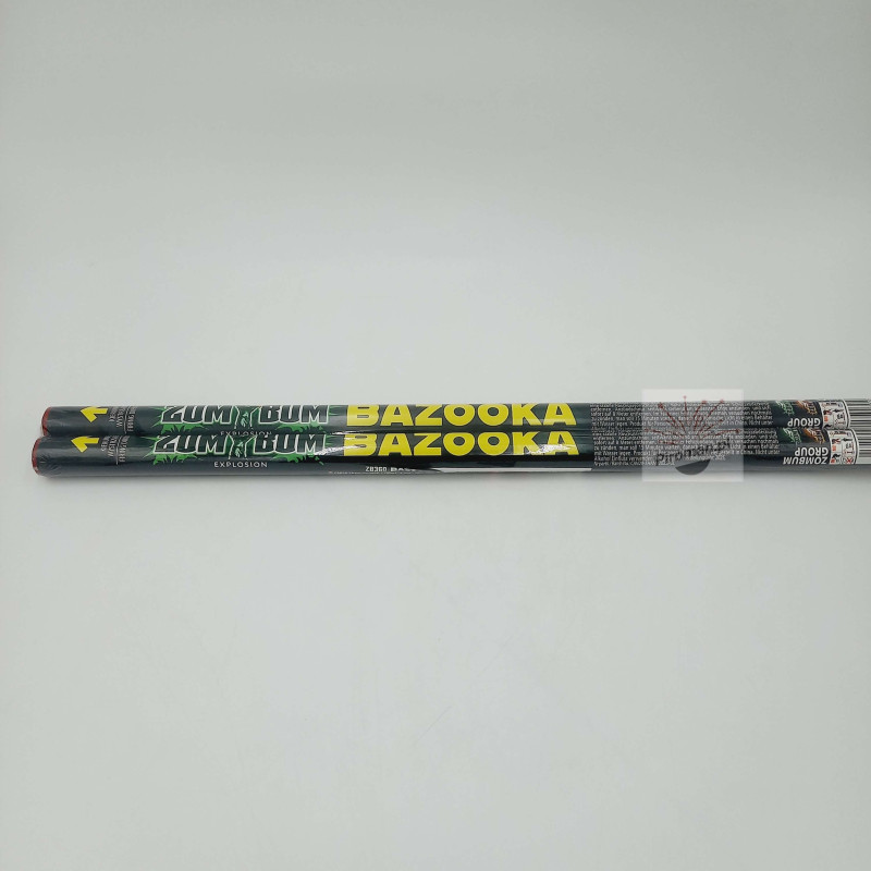 Rzymski ogień Bazooka 2.0 Salute ZB360 Zom Bum 2 sztuki 20 mm
