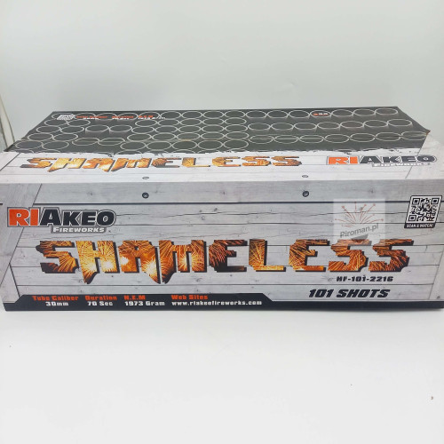 Coumpound Shameless Riakeo – Hit 2024 powrócił! 101 strzałów 30 mm fajerwerki Piroman
