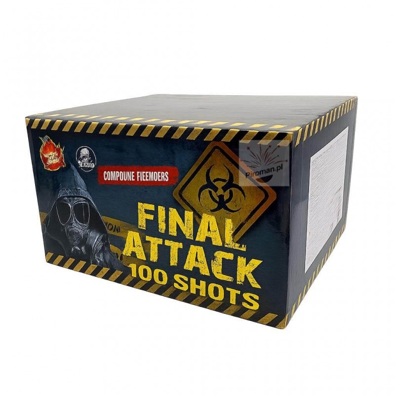 FINAL ATTACK CLE4579 SRPYRO – 100 strzałów, kaliber 38 mm, potężna wyrzutnia, dostępna w Piroman.pl