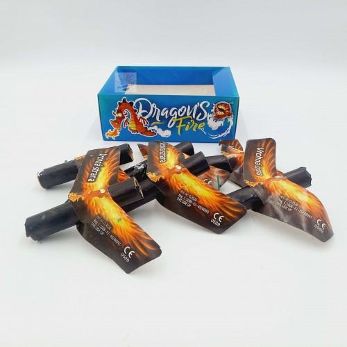 Dragon's Fire CL3526 – 6 wirujących motylków z efektem smoczego ognia, klasa F2, 42 g NEC, dostępne w Piroman.pl