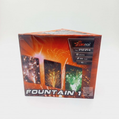 Fountain 1 (PXF214) – fontanna pirotechniczna z efektem kolorowych iskier do 180 sekund, dostępna w Piroman.pl