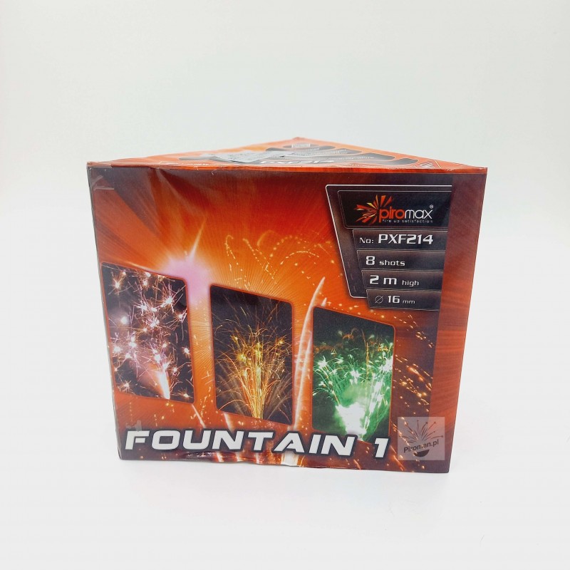 Fountain 1 (PXF214) – fontanna pirotechniczna z efektem kolorowych iskier do 180 sekund, dostępna w Piroman.pl