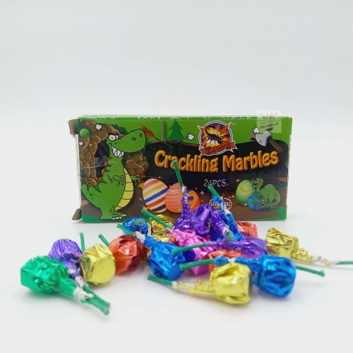Crackling Marbles CLE0051 – 24 sztuki, złoty efekt świetlny i trzaskający dźwięk, idealne na imprezy, dostępne w Piroman.pl
