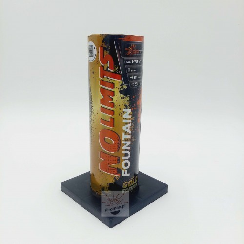 PXF213 No Limits Gold Edition Piromax – fontanna pirotechniczna 60 sekund złotych iskier do 4 m wysokości