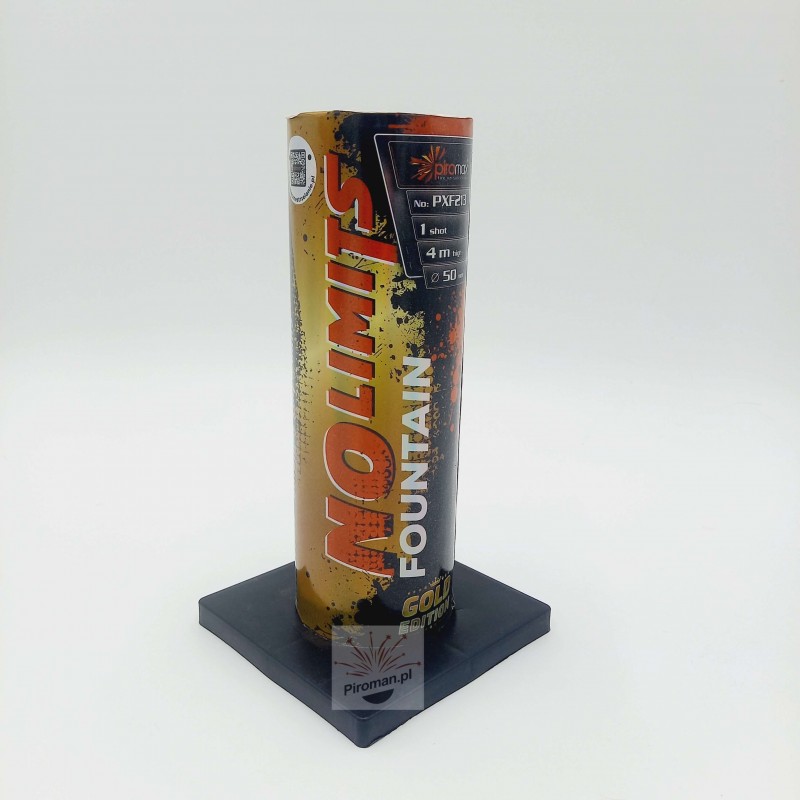 PXF213 No Limits Gold Edition Piromax – fontanna pirotechniczna 60 sekund złotych iskier do 4 m wysokości