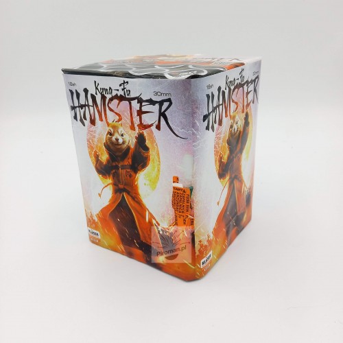 Wyrzutnia Kung-Fu Hamster 16 strzałów 30 mm, efekty srebrne i crackling, 304g NEC, Piroman.pl