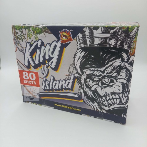 Wyrzutnia King of Island 25mm, 80 strzałów – efektowny pokaz, dostępna w Piroman.pl