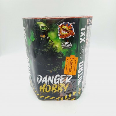 Nitro XXL SrPyro – 19 strzałów 38mm, seria Danger Hobby, mocne efekty, huk, Piroman.pl
