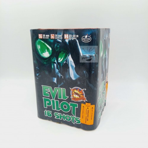 Evil Pilot Hit CLE4357 SrPyro – 16 strzałów 38mm, mocne efekty, szybka dostawa, Piroman.pl