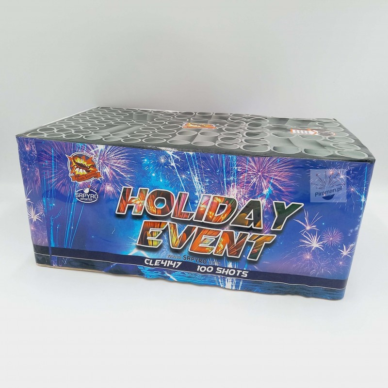 Holiday Event SRPYRO – 100 strzałów, kal. 20–30 mm, układ mix. Efekty wow! Kup teraz w Piroman.pl!