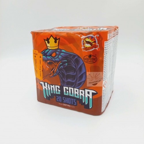 Zachwyć gości! King Kobra SrPyro – 20 strzałów 25 mm, moc i efekt. Kup CLE4034PL w Piroman.pl!
