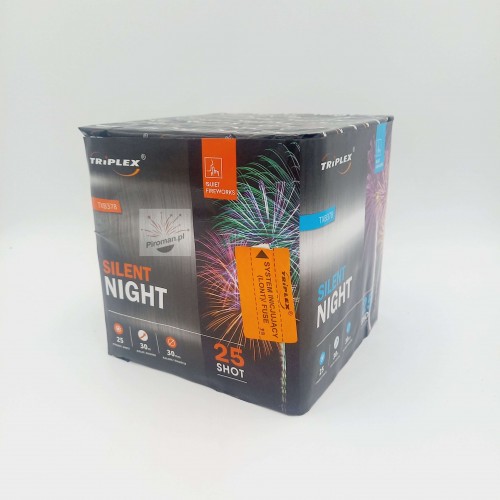 Wyrzutnia Silent Night TXB378 – 25 strzałów, moc efektów! Kup teraz w Piroman.pl – szybka wysyłka!