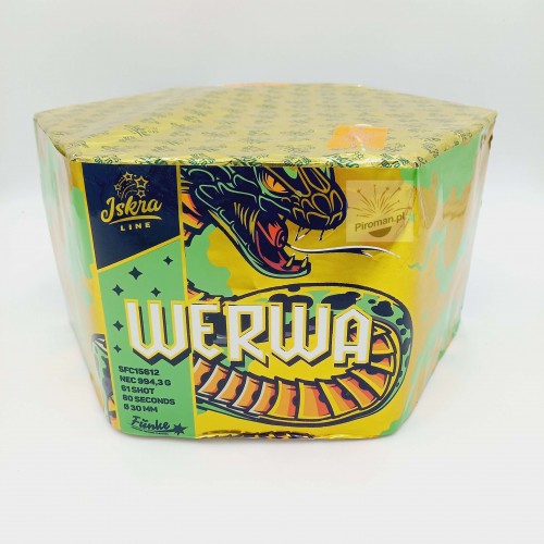 WERWA 61S SFC15612 ISKRA – 61 strzałów 30 mm. Efektowny pokaz! Kup w Piroman.pl – szybka wysyłka!