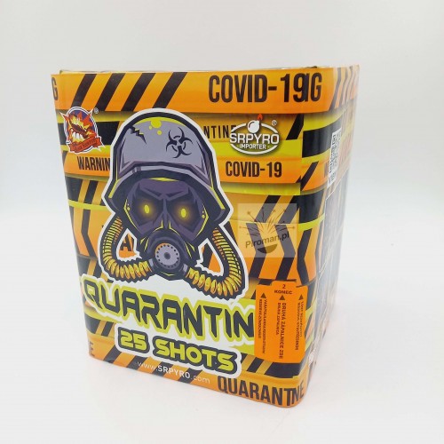 Quarantine SrPyro CL6790PL – 25 strzałów 30 mm. Efekty i huk! Kup w Piroman.pl – szybka dostawa!
