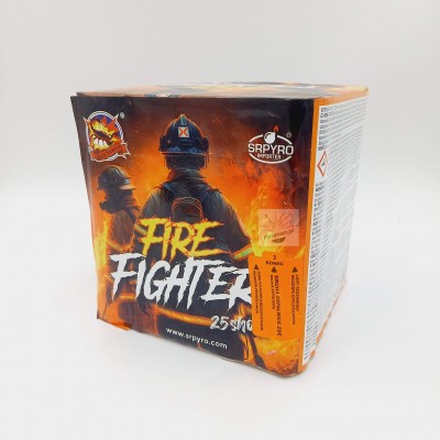 Fire Fighter SrPyro CLE4155 – 25 strzałów 30 mm, intensywne efekty świetlne i dźwiękowe. Kup w Piroman.pl!