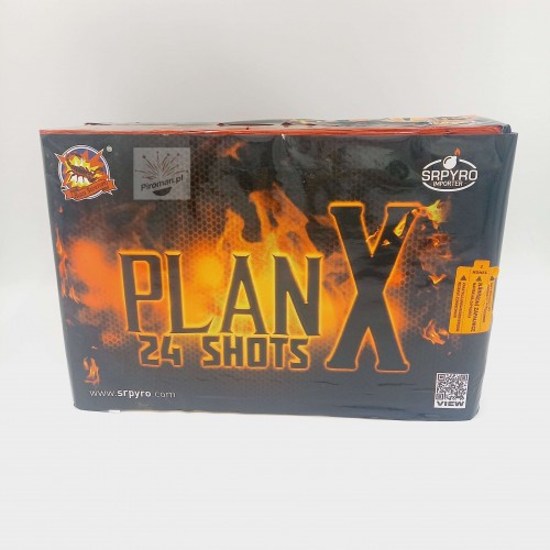Wyrzutnia Plan X SRPYRO – 24 strzały 38 mm! Kup w Piroman.pl – moc, huk i niezapomniane efekty!