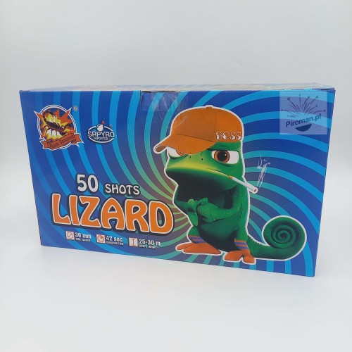 Wyrzutnia Lizard CLE4582 SRPYRO – 50 strzałów, kaliber 30 mm – mocne fajerwerki ze sklepu Piroman.pl