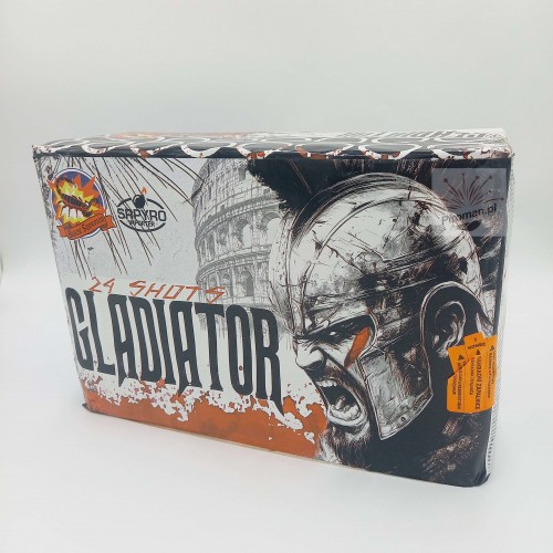 Wyrzutnia Gladiator SRPYRO – 24 strzały 38 mm! Moc, huk i efekty na najwyższym poziomie. Kup w Piroman.pl!