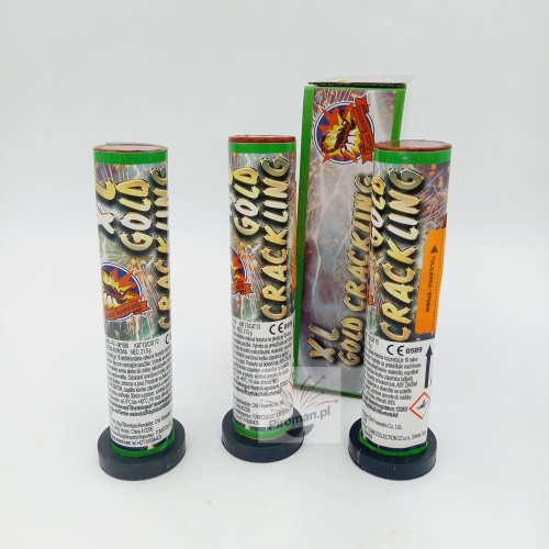 Złoty huk i crackling! Single Shot XL 30 mm – 3 sztuki mocy | Piroman.pl